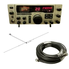 Galaxy DX 2547 Base Station, MACO BA1 Antenna, Tram BR 240 50ft Coax, Combo