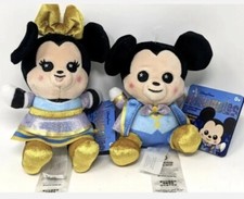 Walt Disney World 50th Anniversary Minnie  Mickey Mouse Wishables pair 
