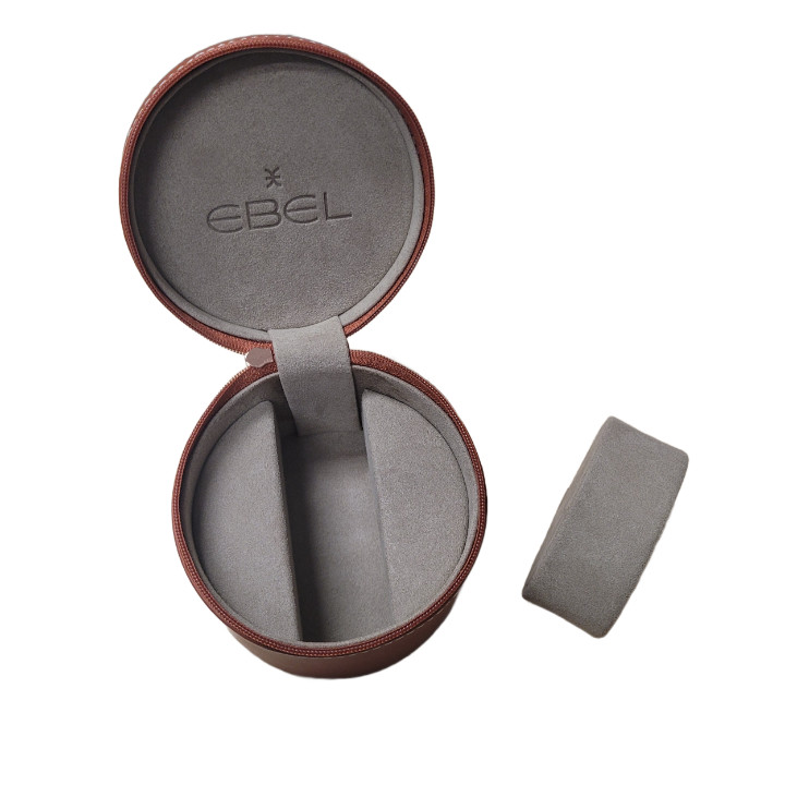 BRAND NEW EBEL WATCH TAN LEATHER PRESENTATION DISPLAY GIFT BOX CARD & MANUAL