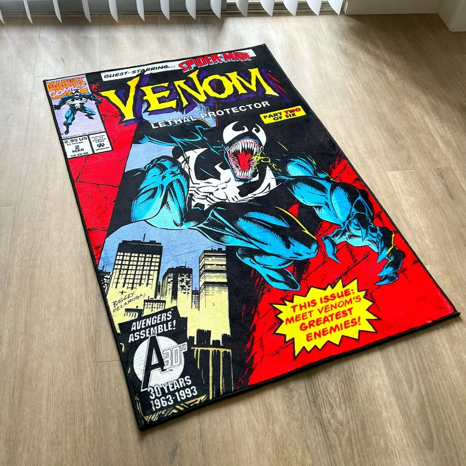 Alfombra de cómic Venom alfombra de poliéster suave Foto 2 de 4