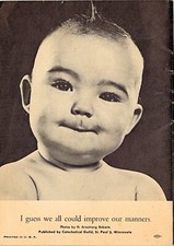 c1930 Baby's Expressions With Captions 24 Page Photographs Booklet