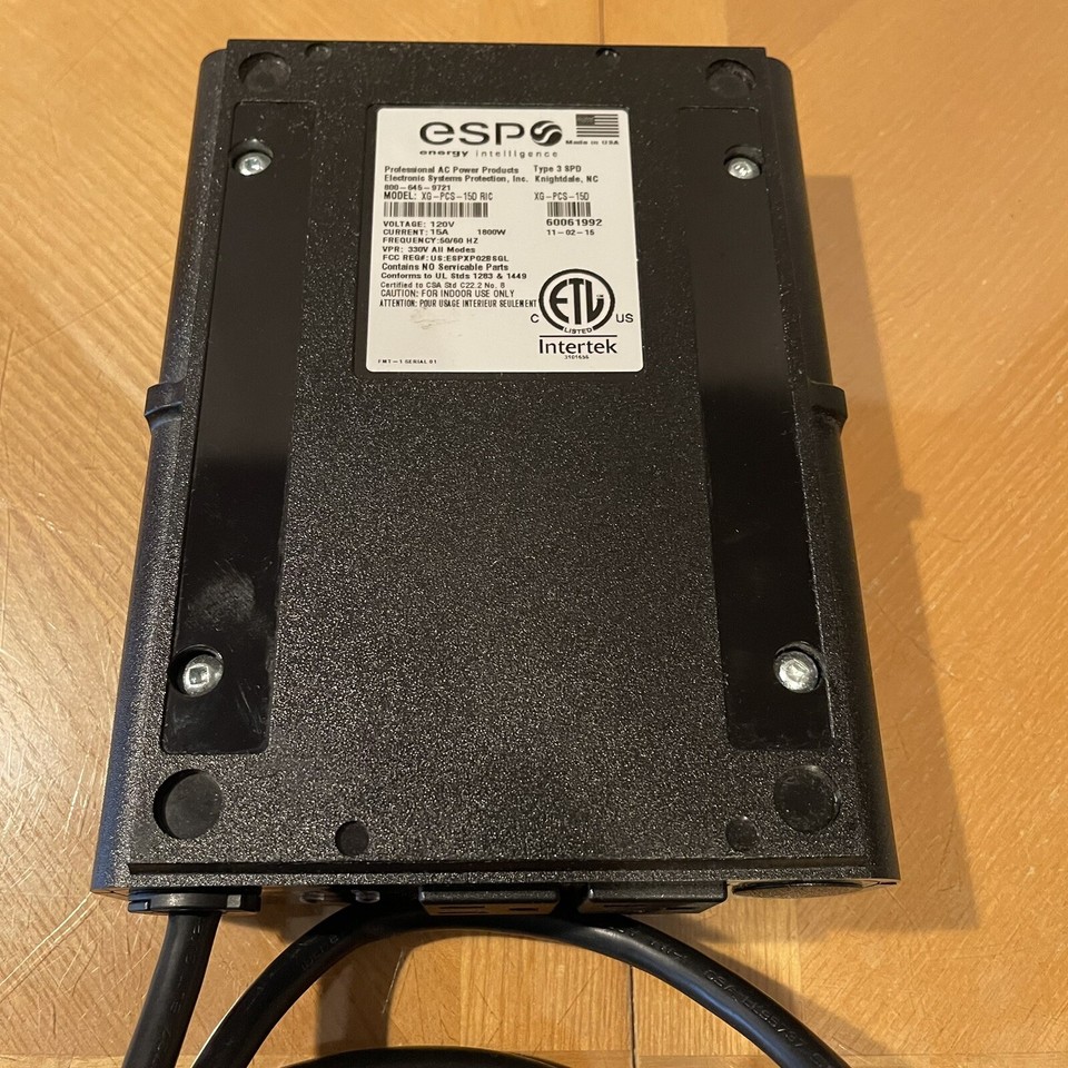 ESP Power Conditioning System XGPCS15D RIC Surge Protector Tested