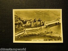 old GB cigarettes card,Britain fm the air,series of 48,no 40,Conway castle