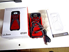 ETON AM FM NOAA Weather Alert Radio Hand Turbine w USB Cable flashlight LL Bean