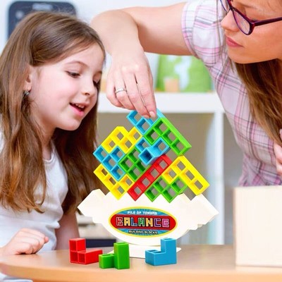 HOT Tetra Turm Spiel Stapeln Blöcke Balance Puzzle Montage Ziegel Geschenk hot1
