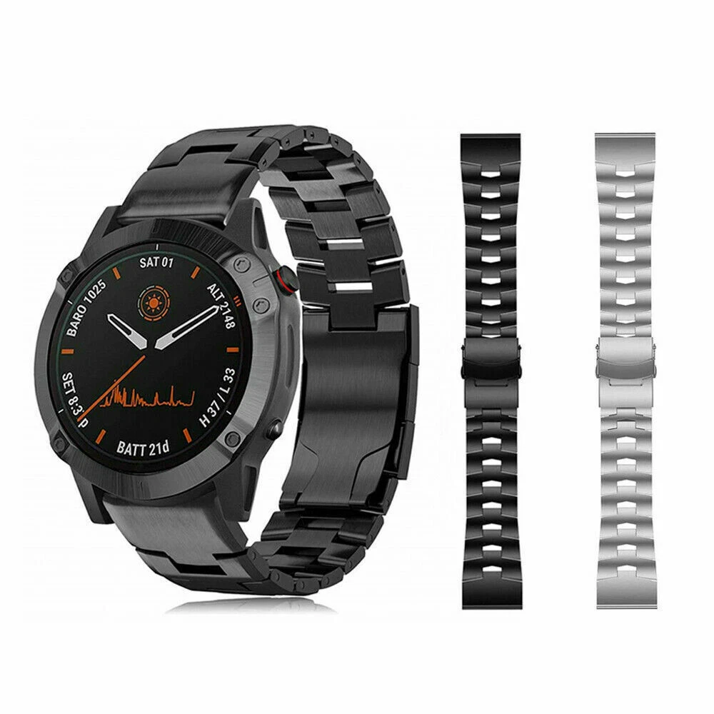 Titanium Easy Watch Band 22mm 26mm For Garmin Fenix 6 6X 5 5X 3