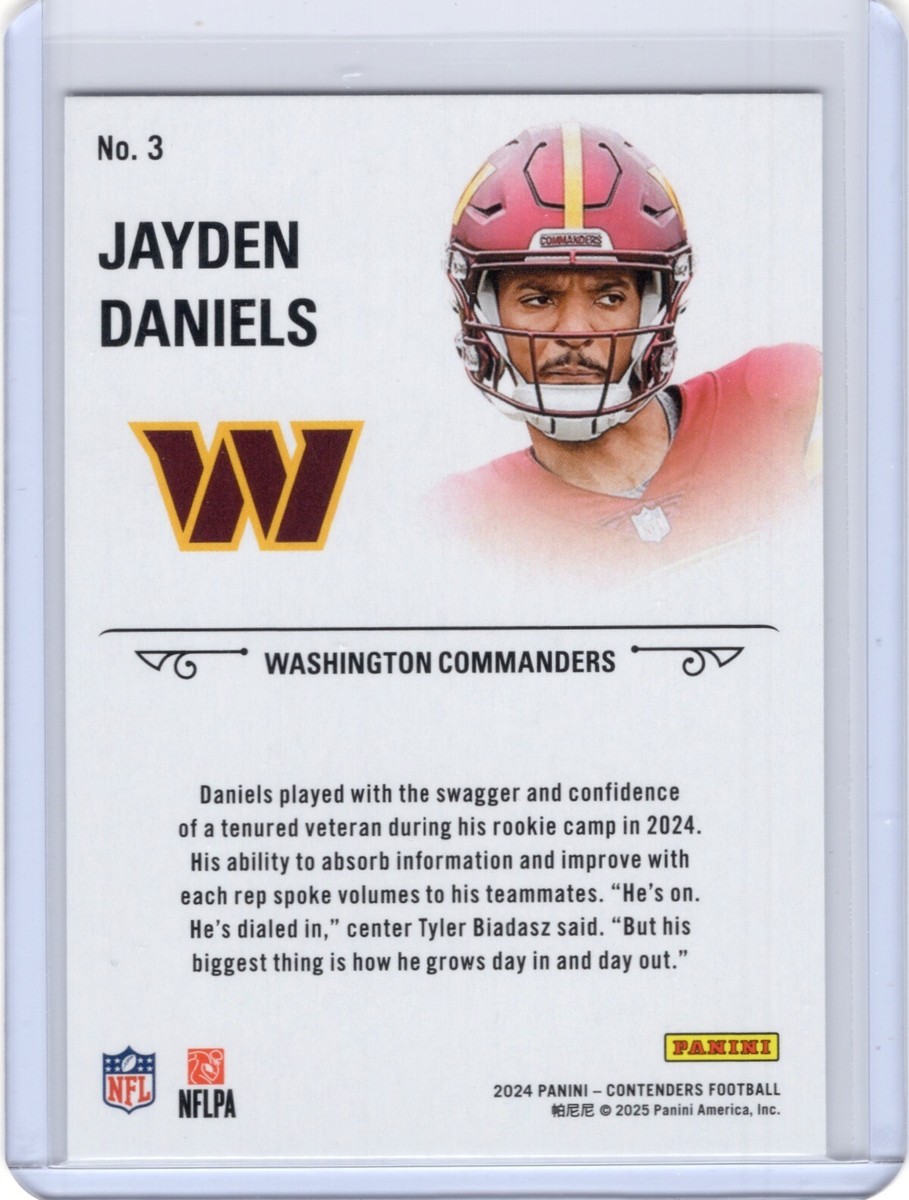 2024 Panini Contenders - Rookie Stallions Jayden Daniels #3 (RC