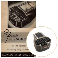 Stenograph Instruction Manual Antique User Vtg Stenographic Machine Repro thumbnail