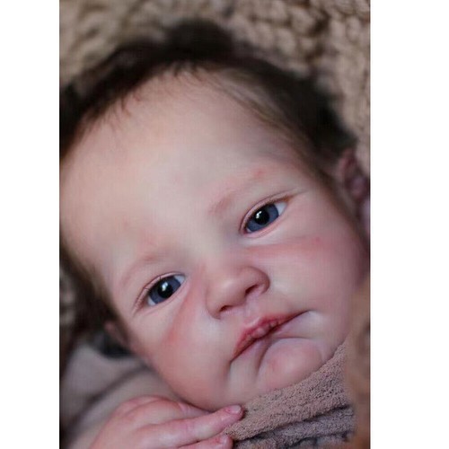 21 Inch Already Painted Reborn Doll Kit Baby August Awake Unassembled DIY Toys - Picture 4 of 7