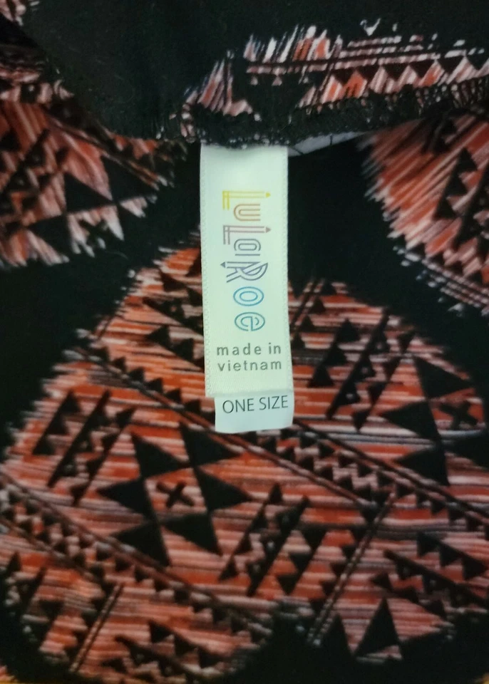 Lularoe Leggings Aztec Hearts Vintage Rare Unicorn OS NWOT - Image 3 of 3