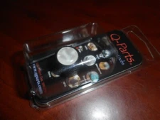 NEW Q-Parts Mini Dome Knob, WHITE PEARL ON BLACK, KDBMD-0321