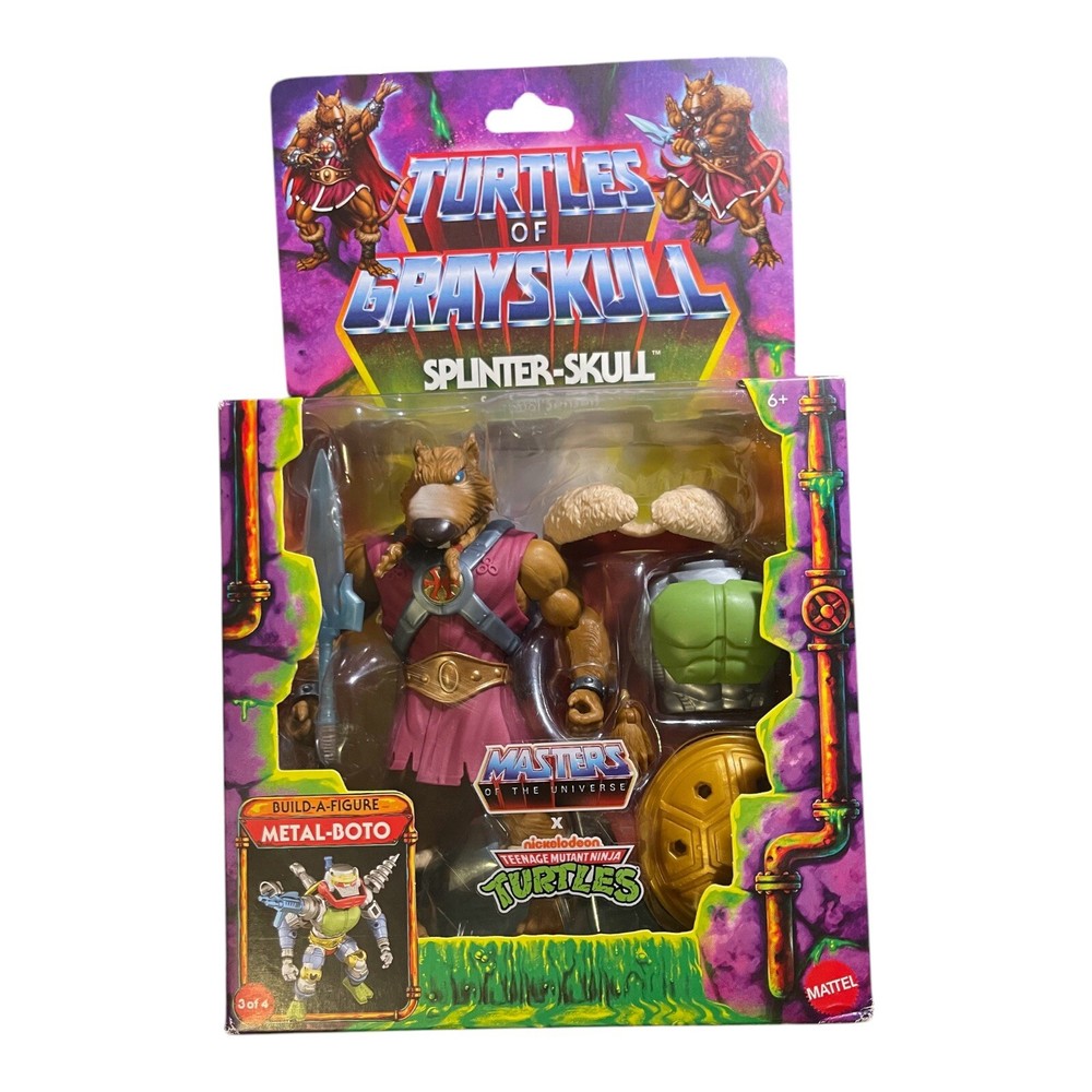 Masters of the Universe Origins Turtles of Grayskull Splinter-Skull MOTU x TMNT