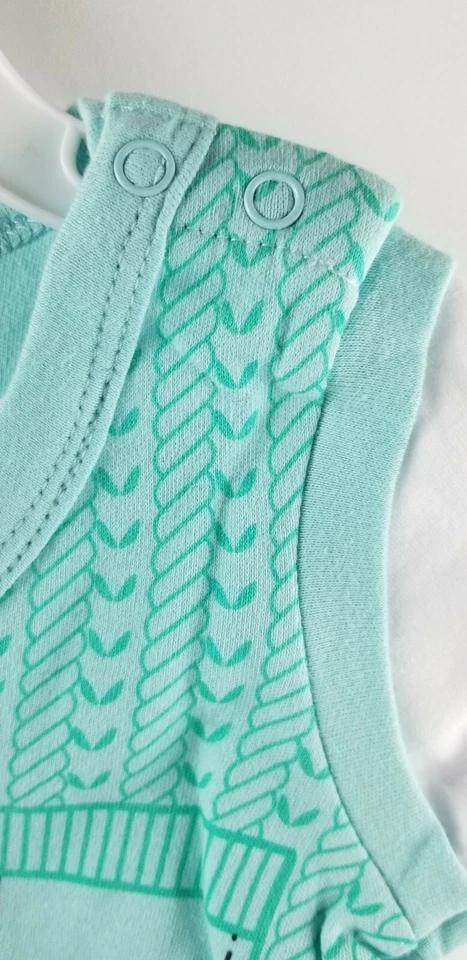 Размер 18Mos Cutie пирог ребенка ясельного возраста темно-синий шорты Aqua футболка комплект 100% хлопок - Изображение 4 из 4