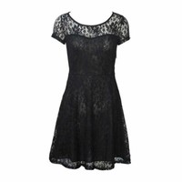 Womens Ladies Lace Mini Dress Plus Size Evening Party Cocktail Dresses Plus Size