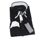 Mens Double Collar Fancy Italian Slim Fit Formal Casual Shirt Long Sleeve DC03