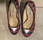 Sz 8 Vintage Retro Sailor Nautical Style Shoe Red Navy Blue Shoes Mad Men — photo 6