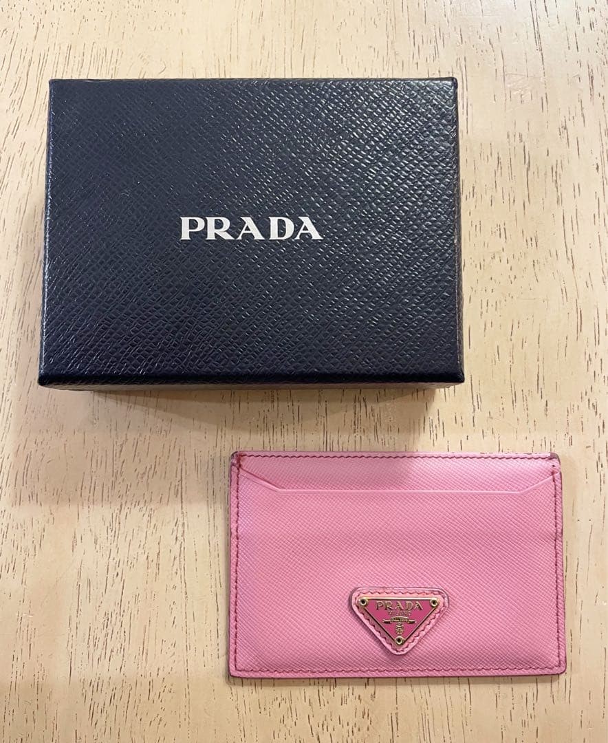 Prada Pink Card Case Leather -Like with Minor Wear thumbnail 2