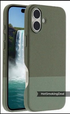 OtterBox iPhone 16 Plus Statement Series Cactus Leather Mojave Moss Green
