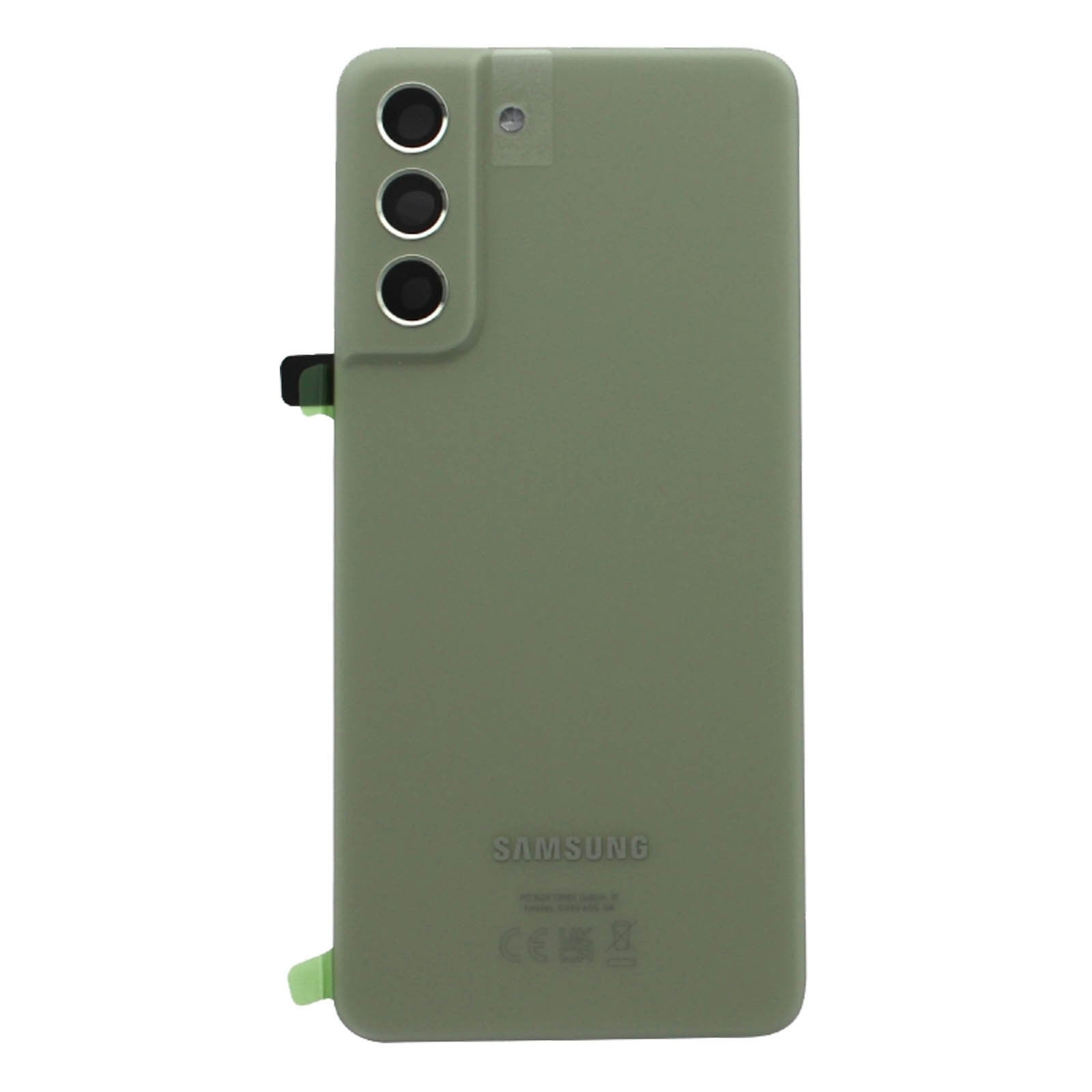 Face arriere Samsung Galaxy S21 FE vert vitre de remplacement officielle GH82-27474C