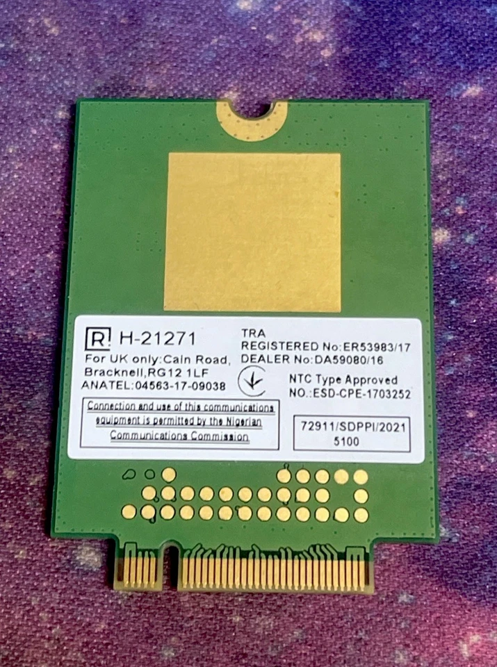 284DC Dell DW5820e Fibocom L850 GL LTE WCDMA 4G WWAN CELLULAR Card Module S16 - Image 2 of 2