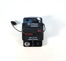 OPTIFUSE 153120 Auto Circuit Type III Manual Breaker 120A/42VDC