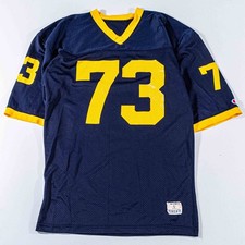 Vintage West Virginia Mountaineers Champion Jersey Large 80s WVU Football #73