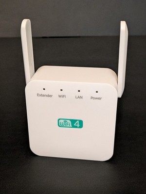 Speed Wave Wi-Fi Extender, Wi-Fi Signal white