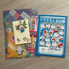 Doraemon Set of 4 Character Goods Includes Files Notebooks  Postcards