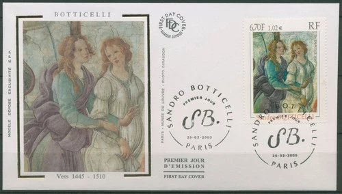France 2000 Painting Sandro Botticelli 3443 FDC (X62183)