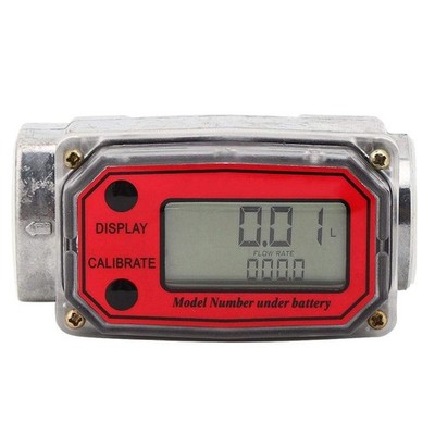Digital- for Turbine Flow Meter Flowmeter Gauge Flow Indicator Sensor Counter Pe