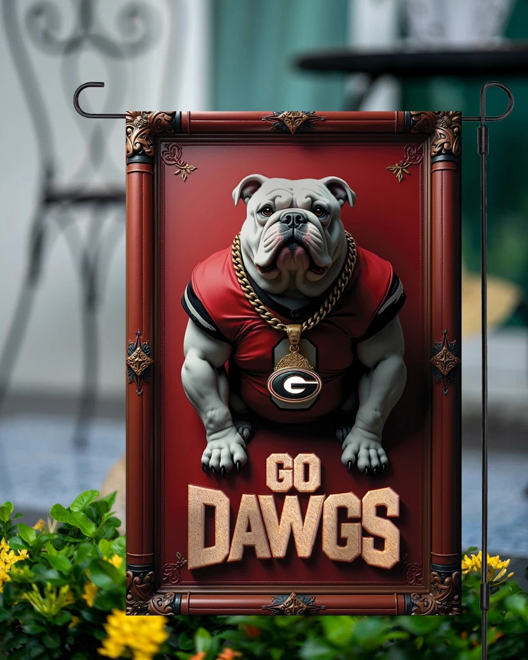 Georgia Bulldogs Garden Flag – Double-Sided 12x18 Inches UGA Sign - Image 4 of 4