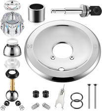 Shower Handle Renovation Repair Trim Kit Compatible with Delta RP6046, Chrome