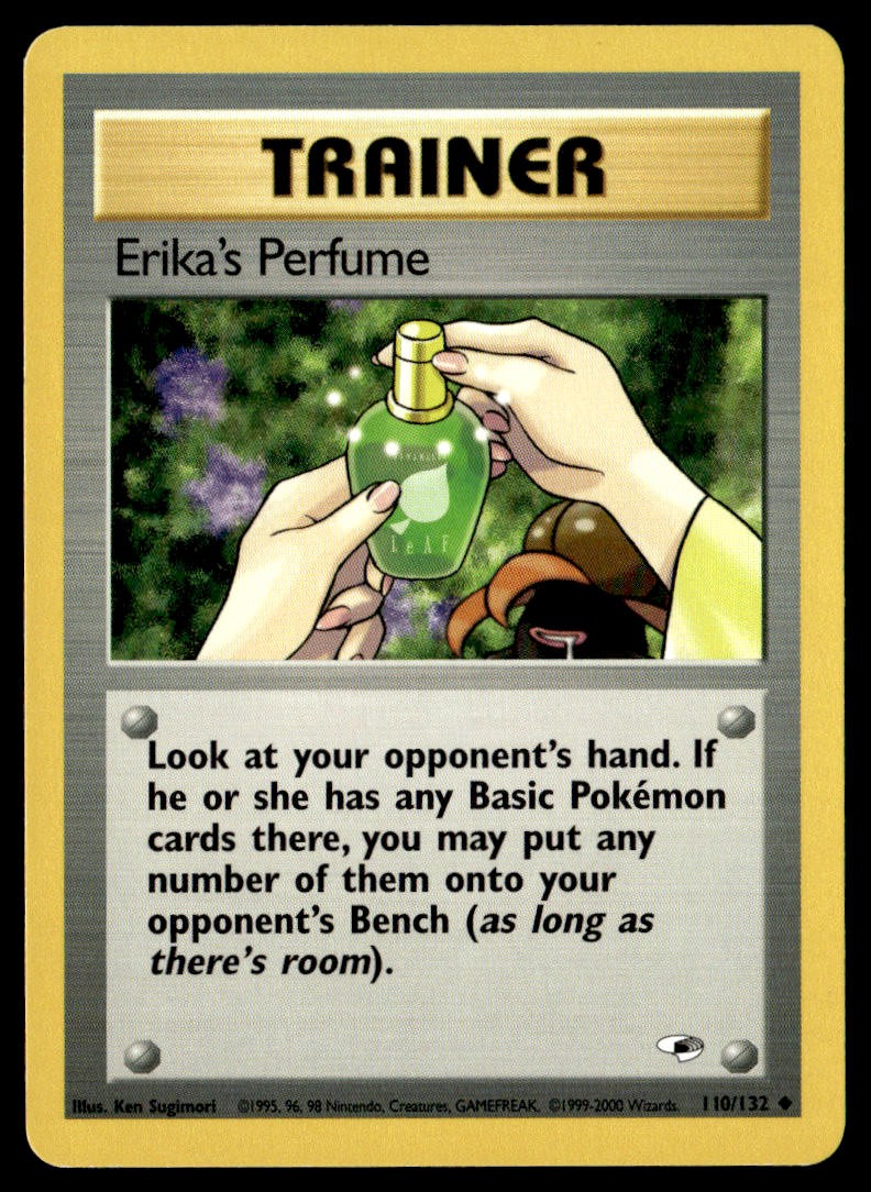 Erika's Perfume 110/132 Non Holo Uncommon Gym Heroes Pokemon Card