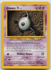 Unown [X] 30/105 Rare Neo Destiny Pokemon Unlimited NM