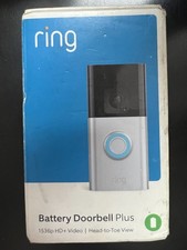 Ring Battery Doorbell PLUS 1536p HD Video WiFi Security Camera Satin 4028