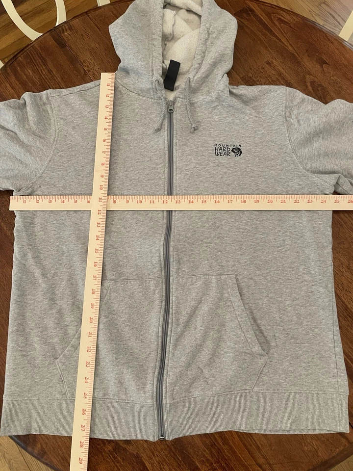 Moletom com capuz Mountain Hardwear extra grande, zíper completo. - Imagem 3 de 4