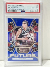 2024 Select WNBA Angel Reese Future RC Blue Prizm #4/49 Sky PSA 10
