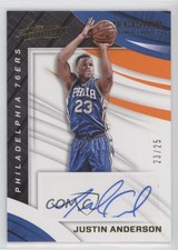 2017 Panini Absolute Precision Signatures Level 2 23/25 Justin Anderson Auto 0c6