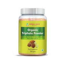 Herbal Hills Organic Triphala Powder 200 Gram Pack of 1 LONG EXPIRY