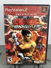 Tekken 5 Greatest Hits Sony PlayStation 2 (TESTED & COMPLETE w/MANUAL)