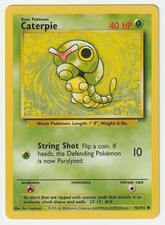 Pokémon Base Set Caterpie #45 Unlimited - LP