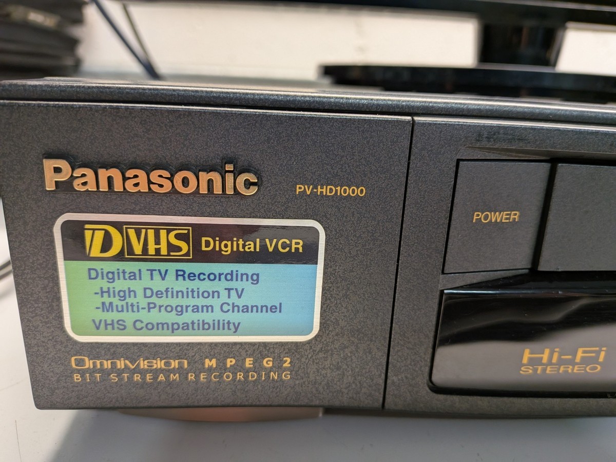 Vintage Panasonic Hi-Fi Omnivision PV-HD1000 VCR VHS Recorder w