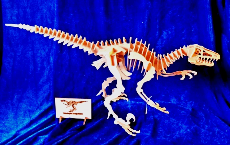 1x DINO 80cm Puzzle 3D Madera Maqueta Kit Manualidades Dinosaurios 59 Piezas