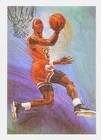 1990-91 NBA Hoops - Art Card Team Checklist Michael Jordan #358