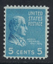 Scott 810- MNH- 5c James Monroe- Presidential 