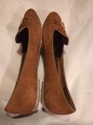 Chocolat Blu Suede Leather Flats With Gold Buckle Detail Size 8.5 Brown — photo 8