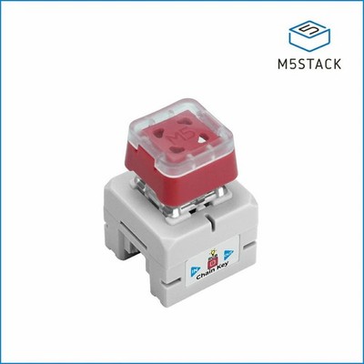 M5Stack Chain Key Button, Blauschalter Hot-Swap, 2x RGB-LED, STM32G031, UART,
