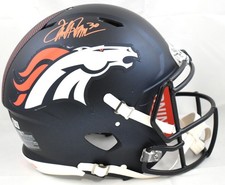 Terrell Davis Signed Denver Broncos F/S Speed Authentic Helmet - Beckett W Holo