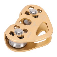 30KN Zipline Pulley Zip Line Tandem Dual Trolley For Cable Rope Rescue Climbing
