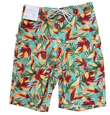 Goodfellow  Co Men's 9" Board Shorts Small Tropical Palm